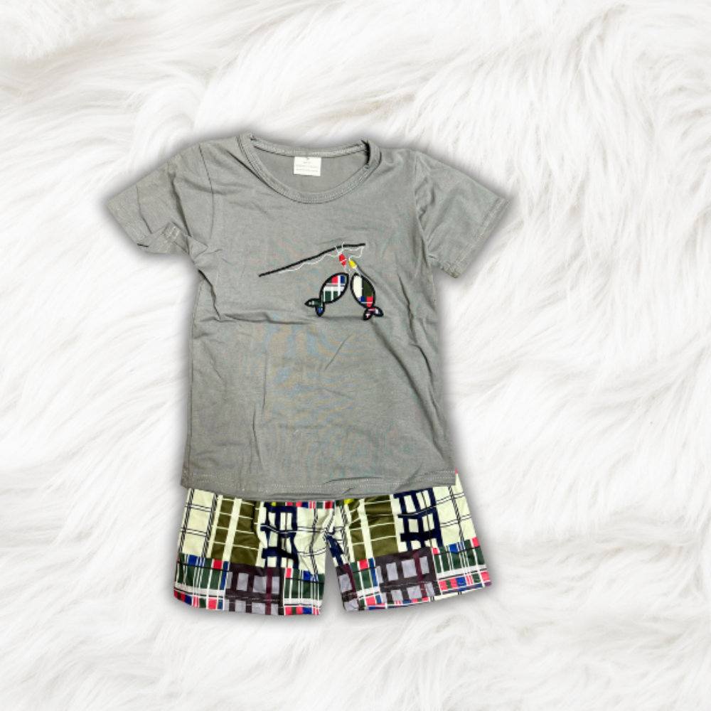 Fishing Stringer Shorts Set