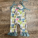 Cactus Bloom Tie-Strap Romper