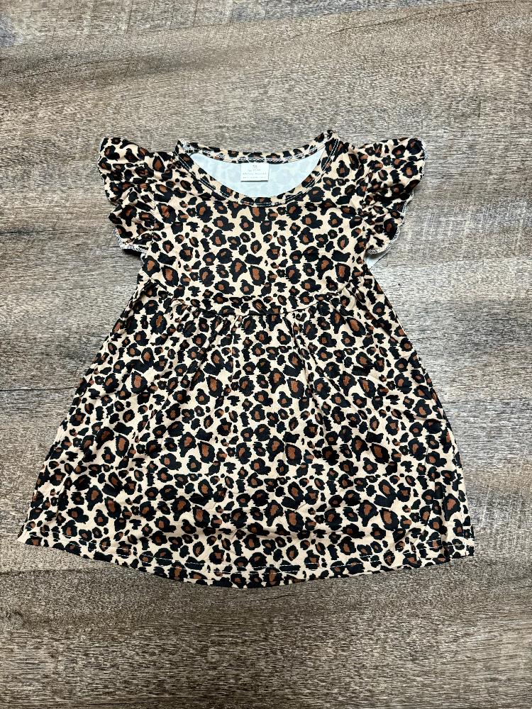 Leopard Print Pearl Dress