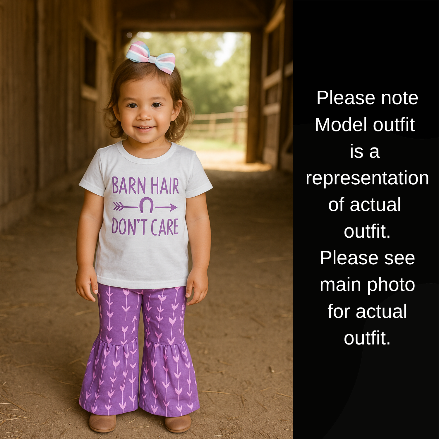 Custom Barn Hair Don't Care Bell Pant Set