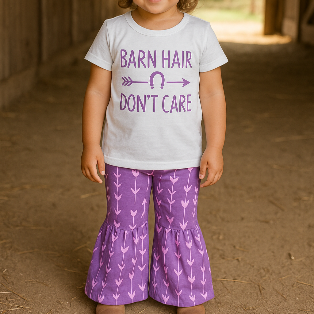 Custom Barn Hair Don't Care Bell Pant Set