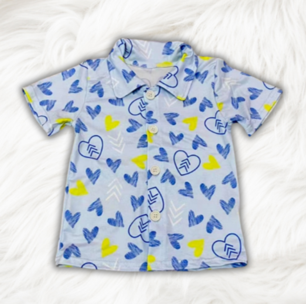 Custom Famous Blue Shirt