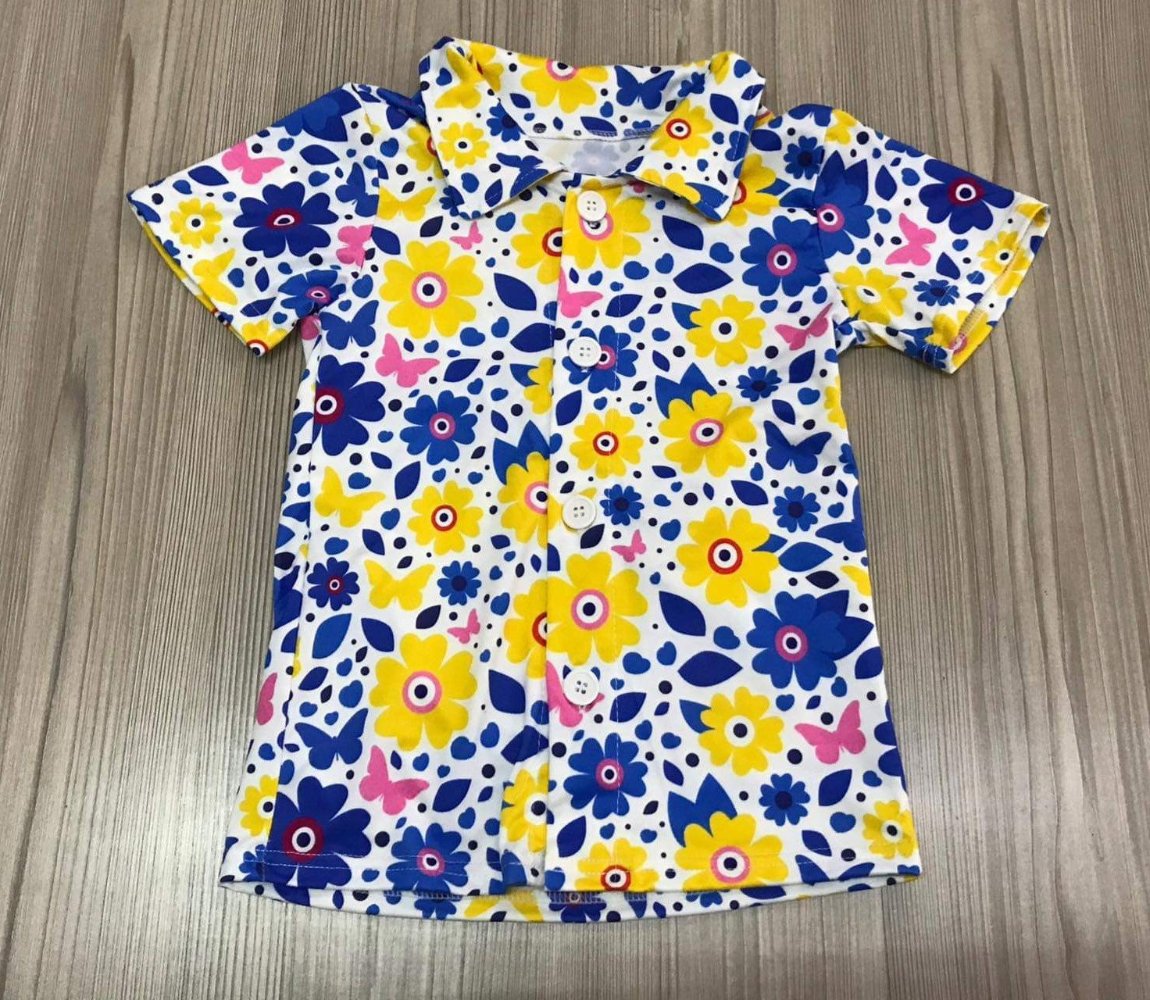 Custom Famous Flower Button Up Shirt