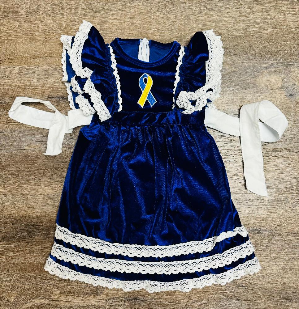 Custom Embroidered Ribbon Dress