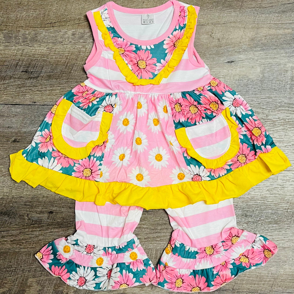 Sunshine Daisy Ruffle set