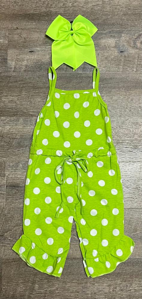 Green Dot Romper