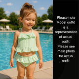 Minty Fresh Seersucker Swim Set