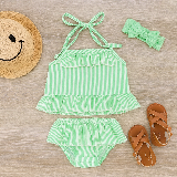 Minty Fresh Seersucker Swim Set