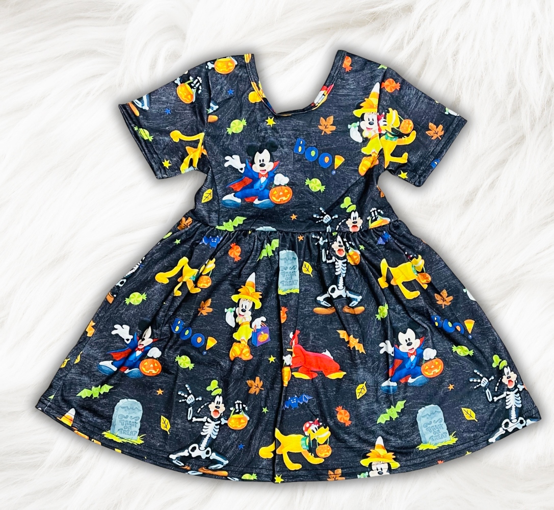 Spooky Mouse Twirl Dress