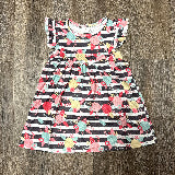 Bright Blossoms Flutter Sleeve Dress