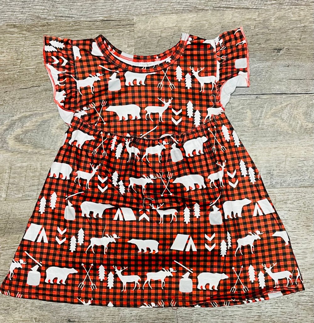 Buffalo Plaid Pearl Dress