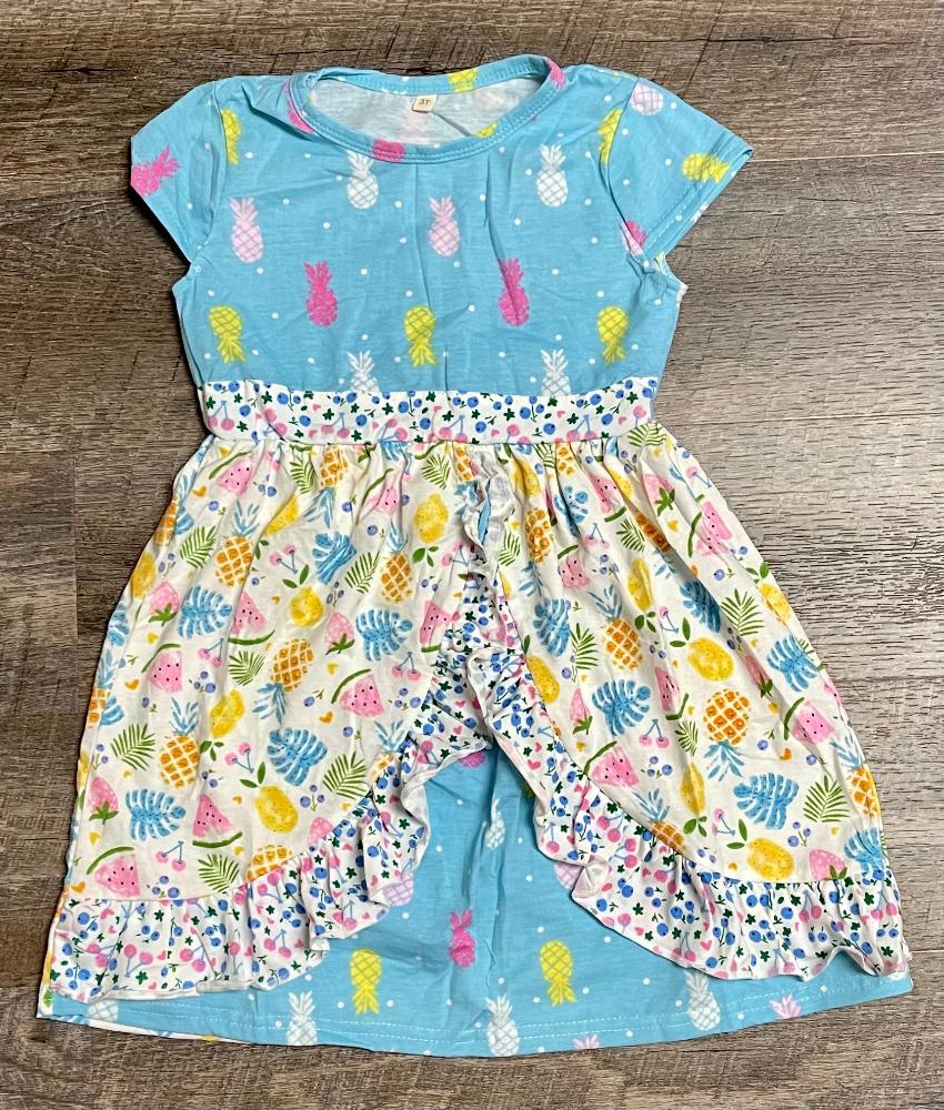 Pineapple Skirted Apron Dress