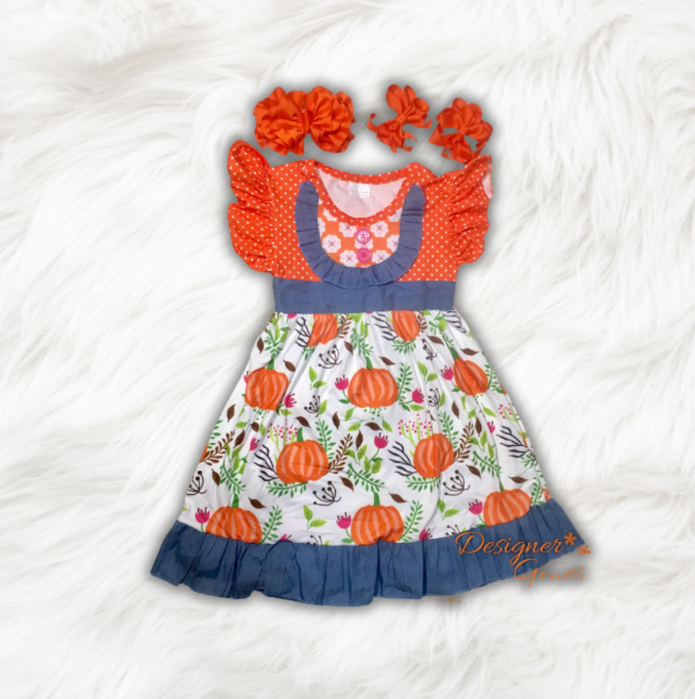 Ruffle Pumpkin Dress