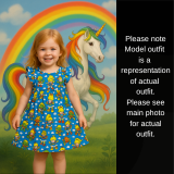 Rainbow Brite & Friends Flutter Sleeve Dress