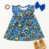 Rainbow Brite & Friends Flutter Sleeve Dress