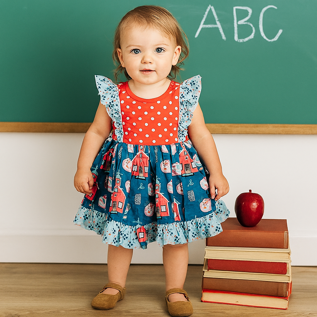 School House Ruffle Dress