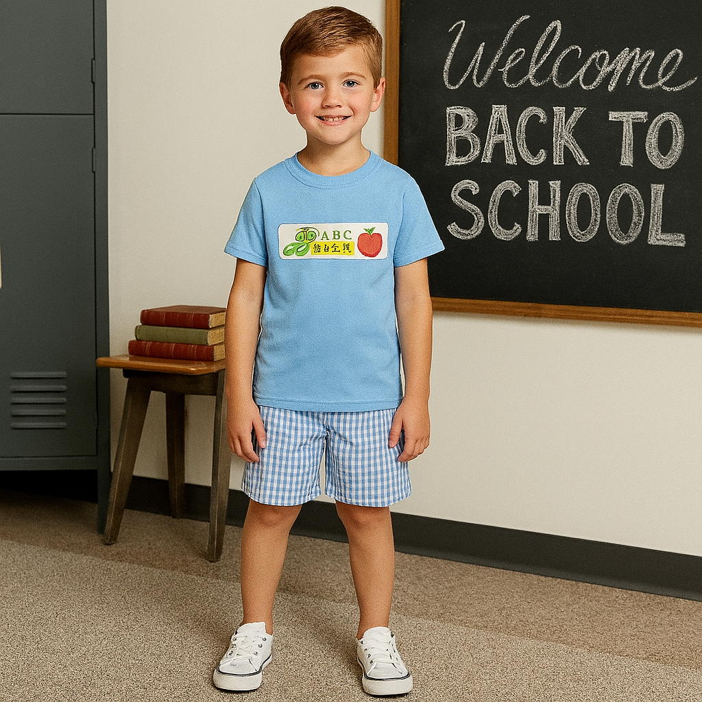 Back to School Shorts Set