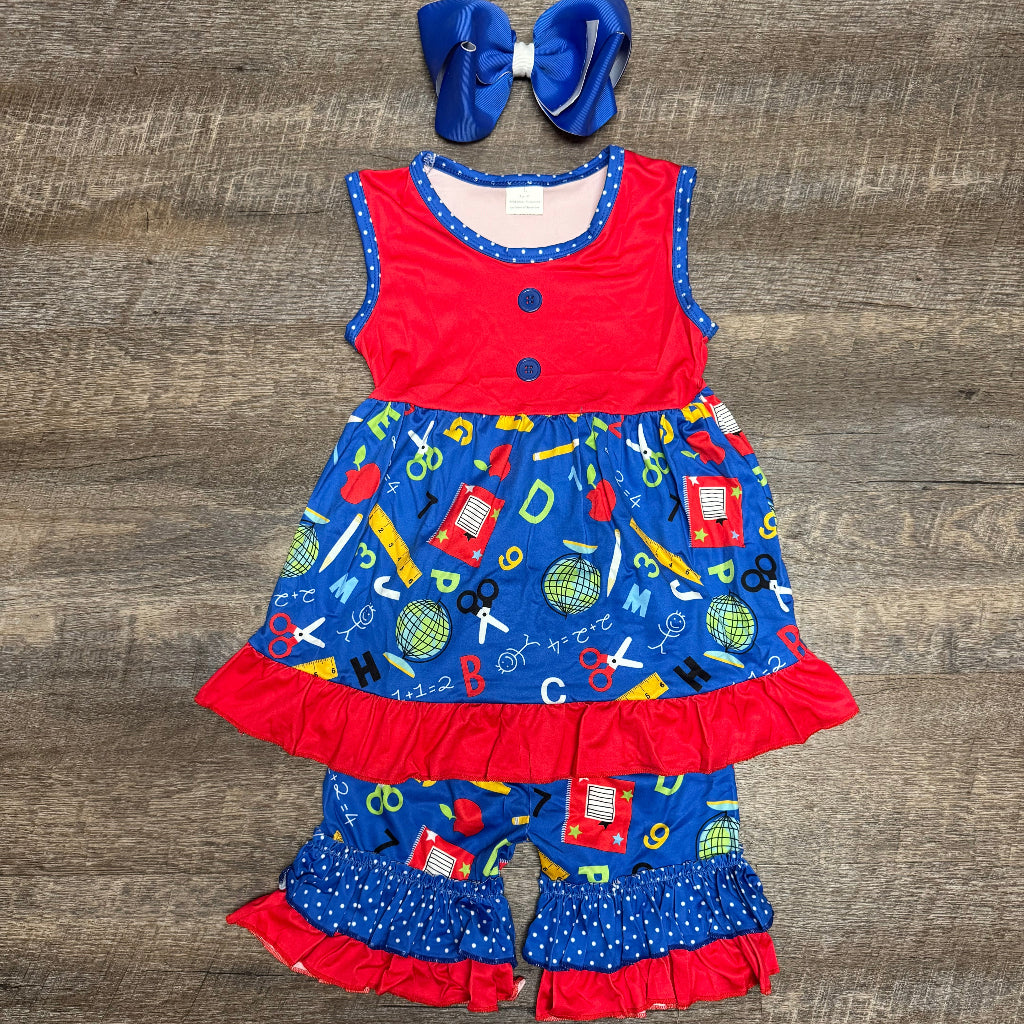 Primary Prep" Back-to-School Ruffle Set