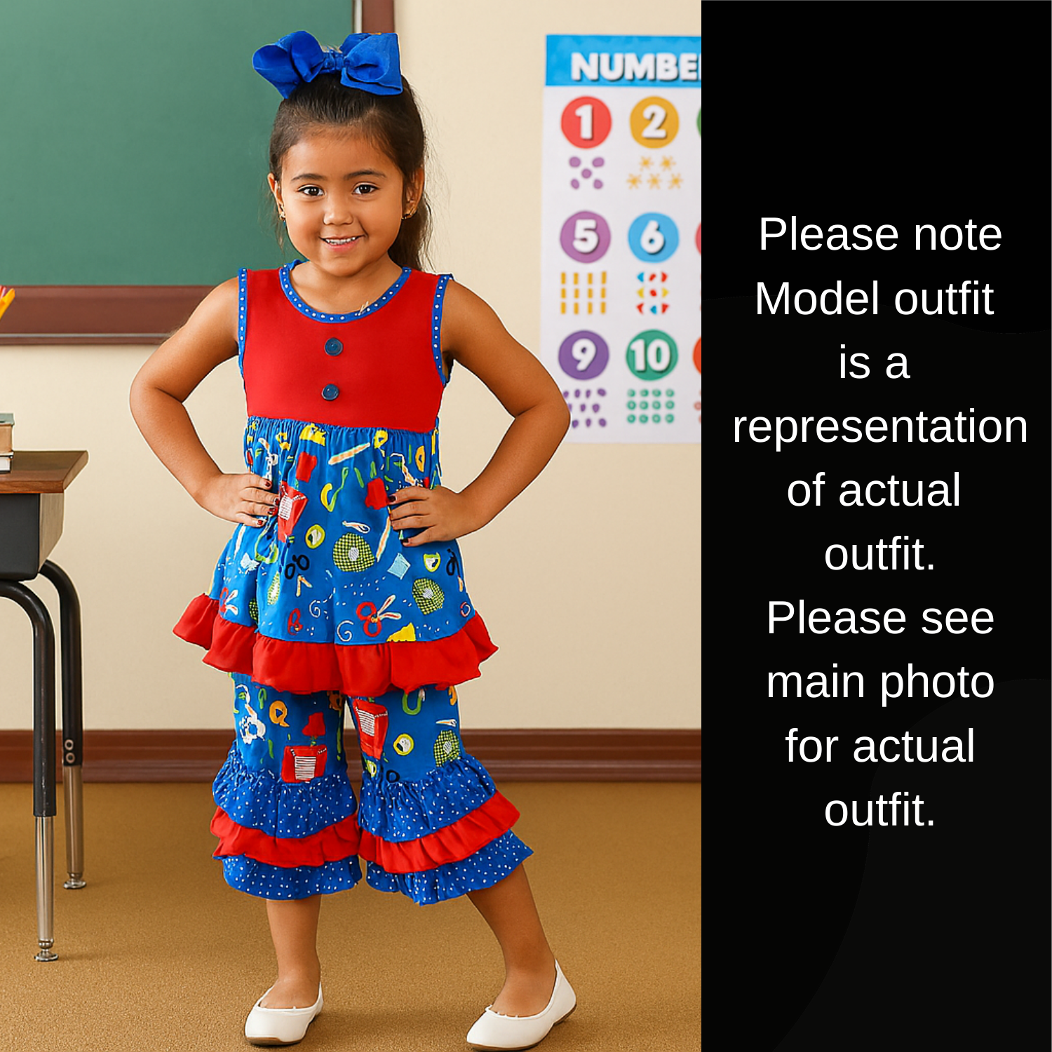 Primary Prep" Back-to-School Ruffle Set