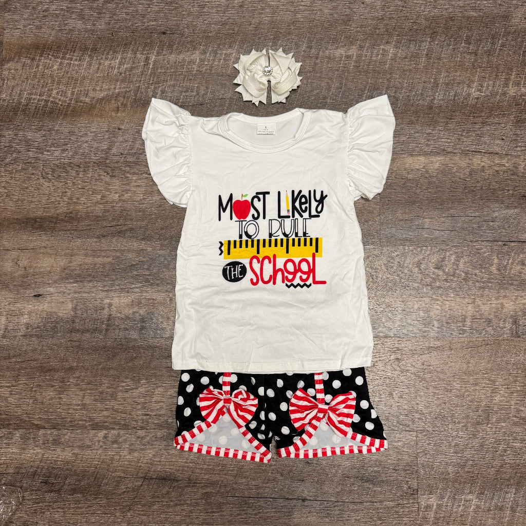 Most Likely to Rule the School" outfit