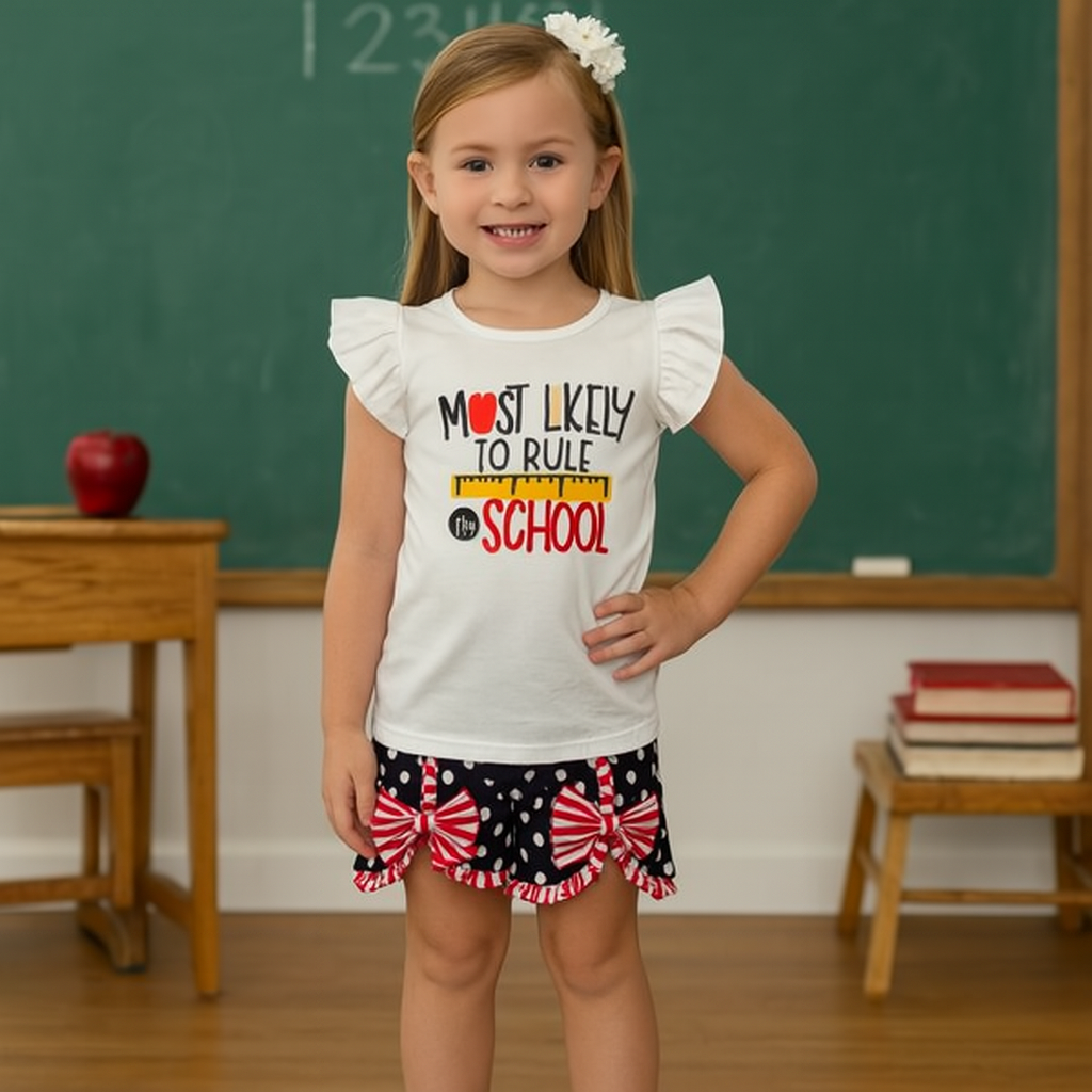 Most Likely to Rule the School" outfit