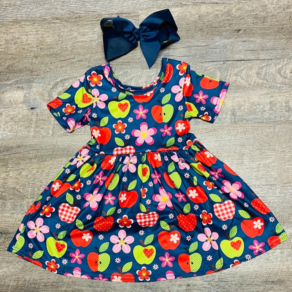 Sweet Apple Blossom Twirl Dress