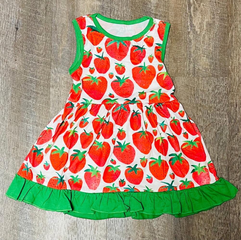 Strawberry Ruffle Dress