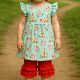 Teepee Dreams Ruffle Short Set