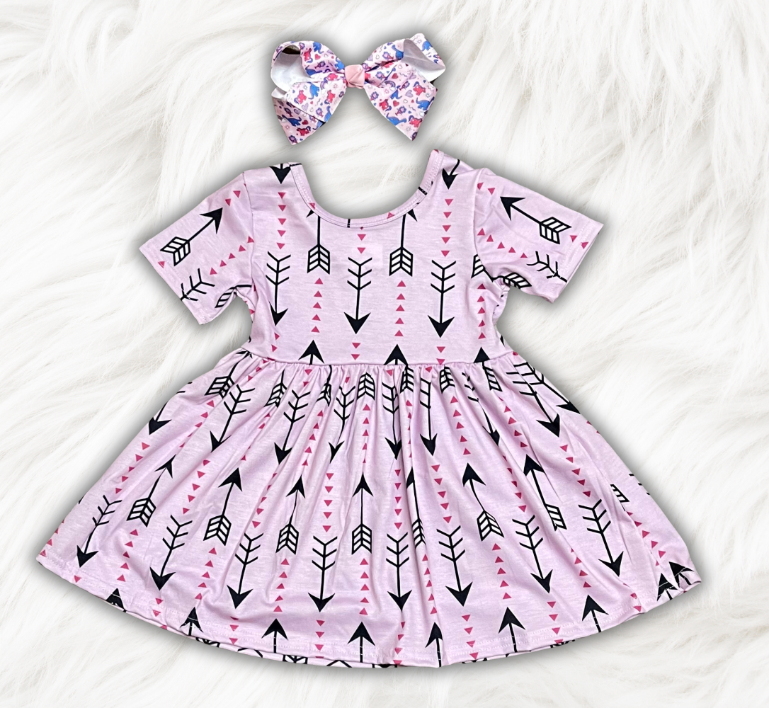 Arrow print Twirl Dress