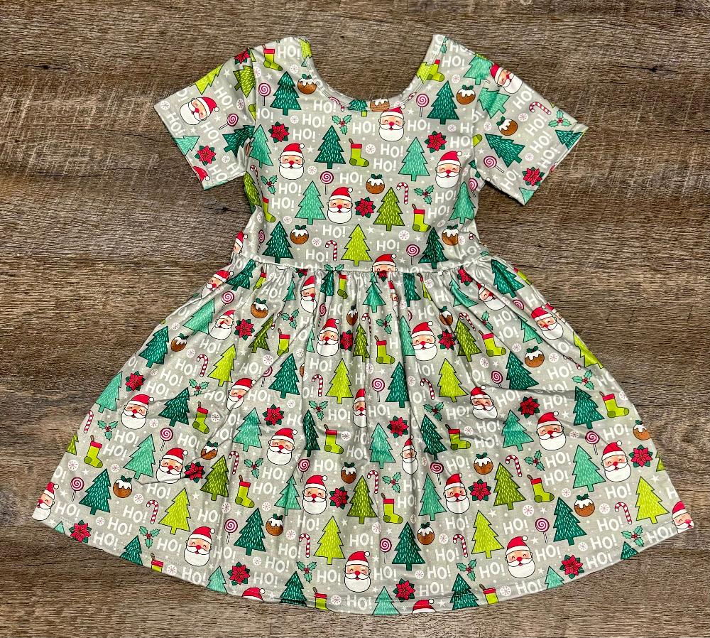 Gray Christmas Twirl