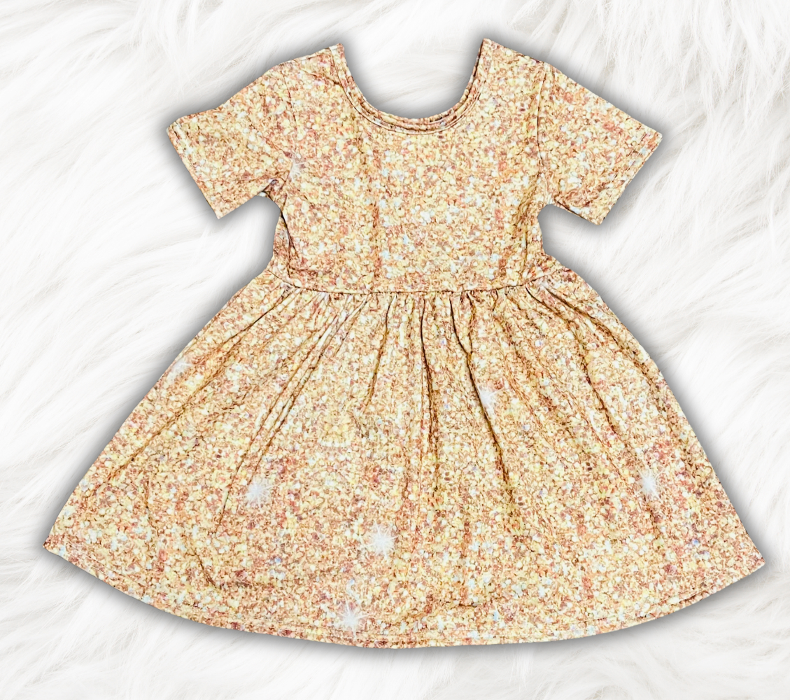 Gold Twirl Dress