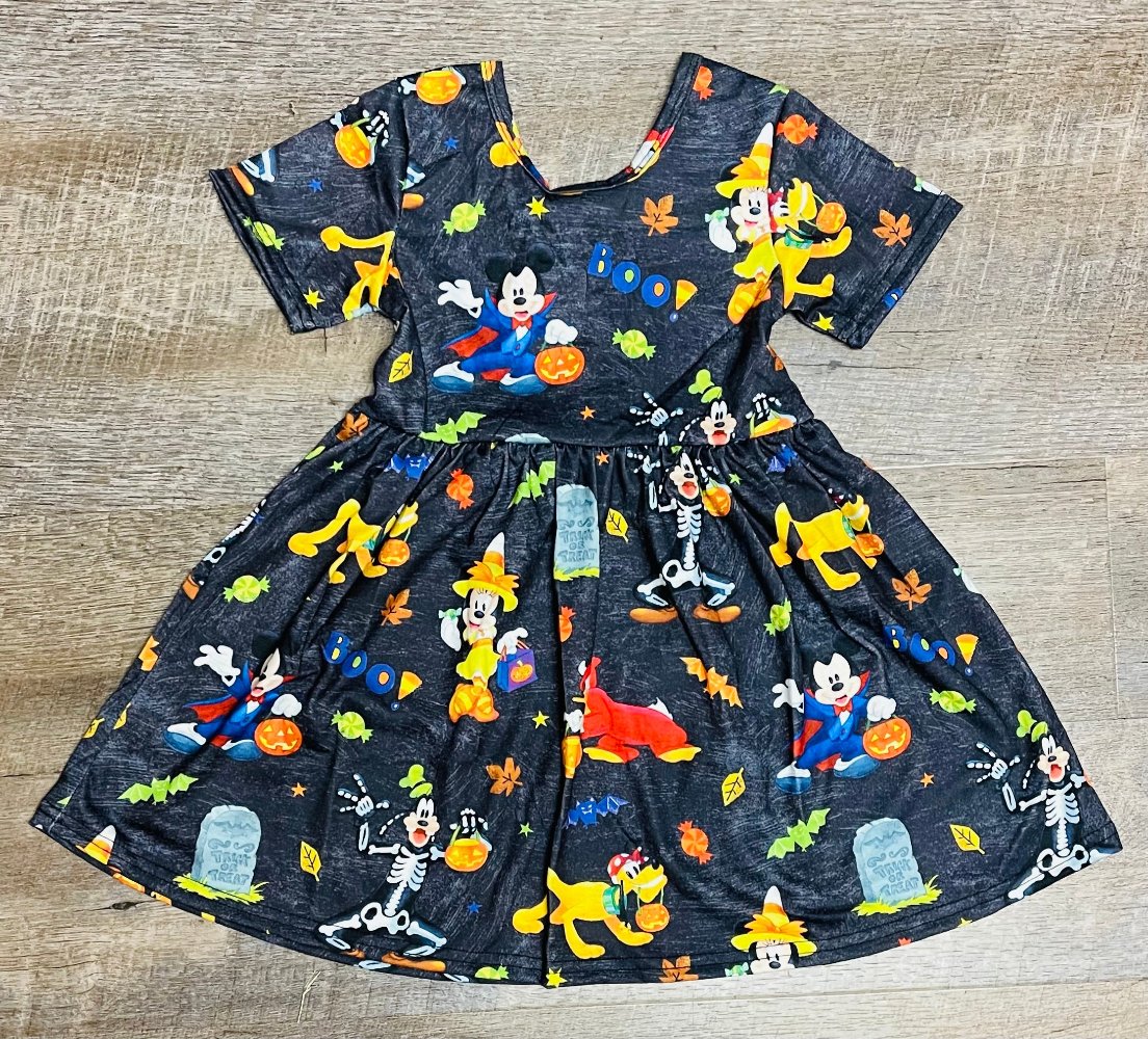Spooky Mouse Twirl Dress