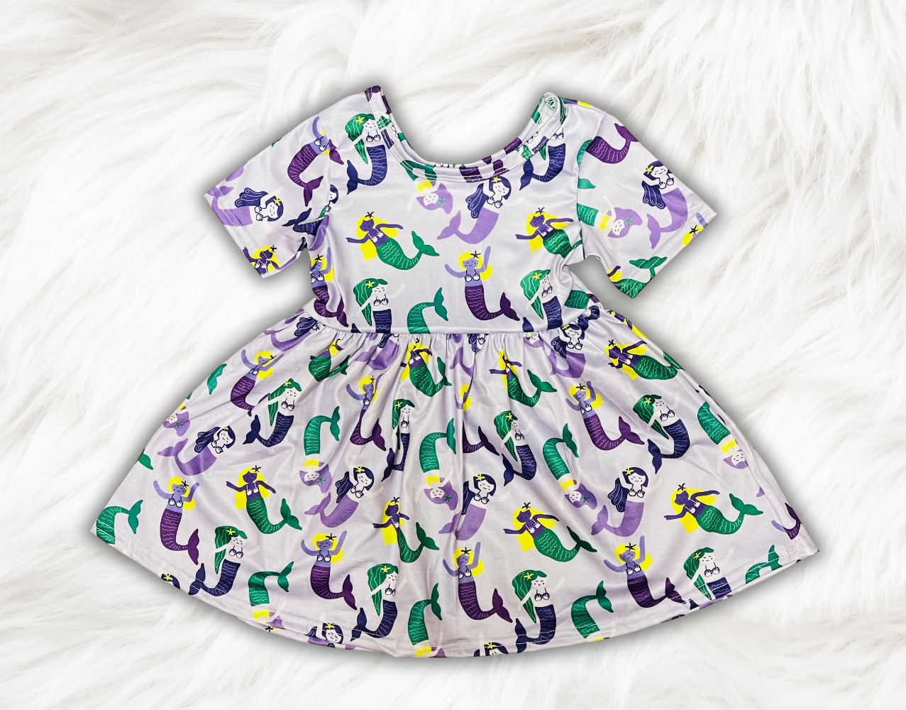 Purple Mermaid Twirl Dress