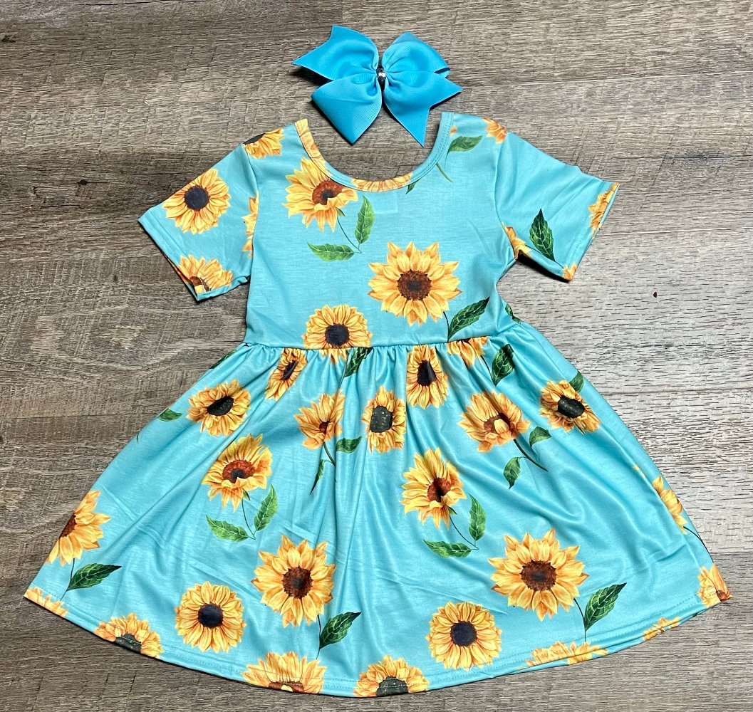 Sunflower Twirl Dress