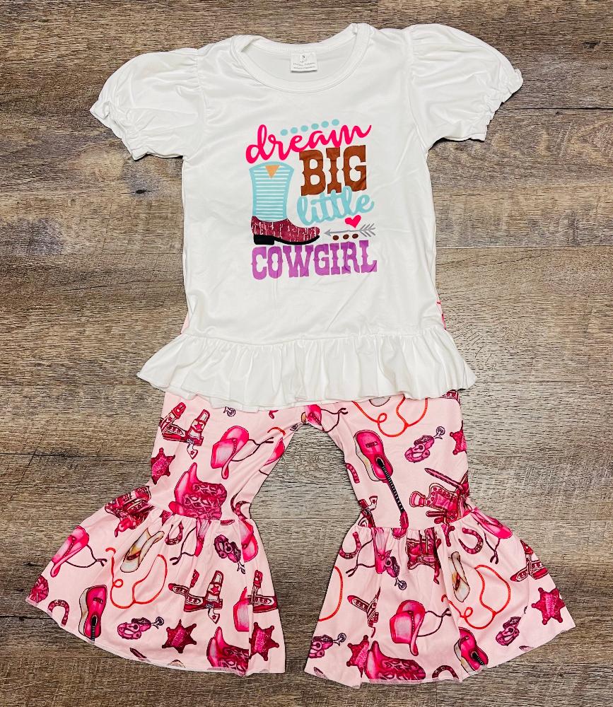 Dream Big Cowgirl Bell Pant Set
