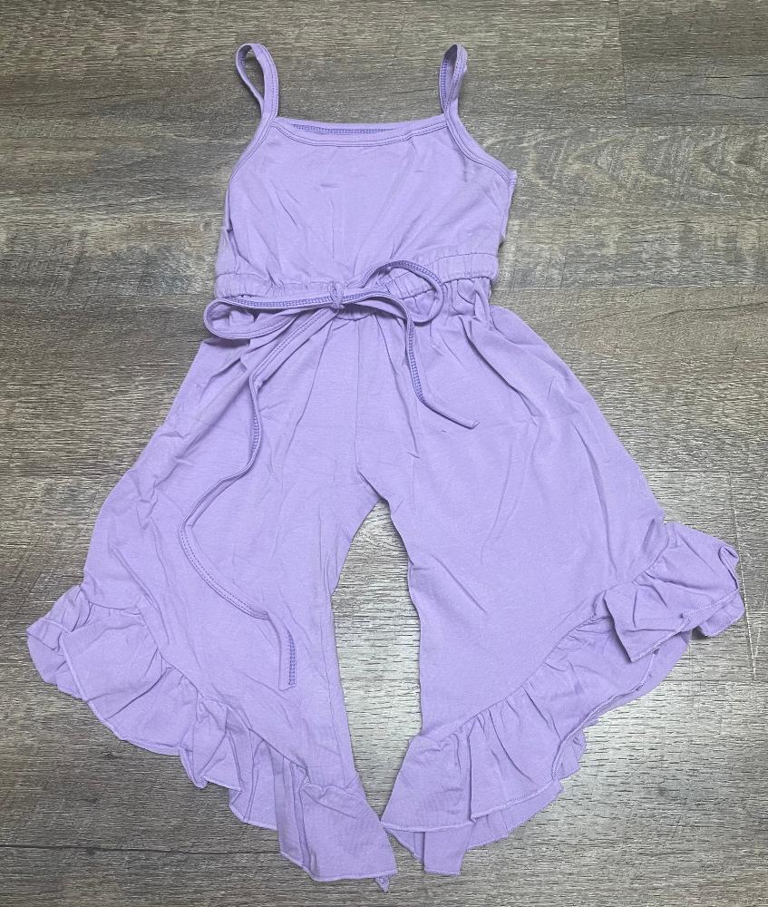 Purple Ruffle Romper