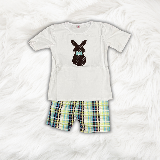 Plaid Bunny Set