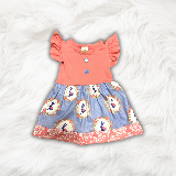 Vintage Bunny Print Dress