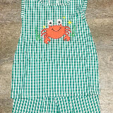 Unisex Crabby Cutie Gingham Set