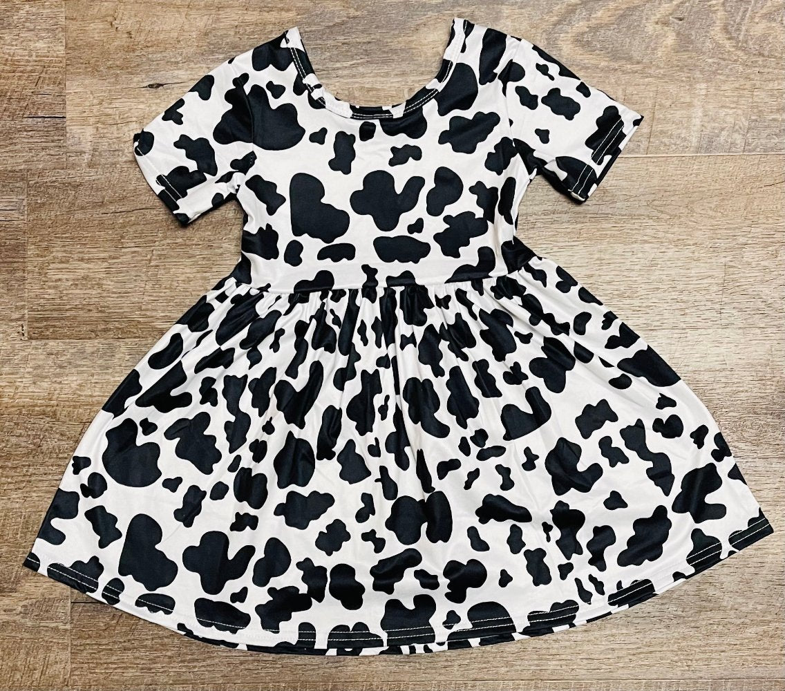 Cow Twirl Dress