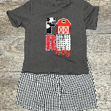 "Farm Boy" Gingham Short Set